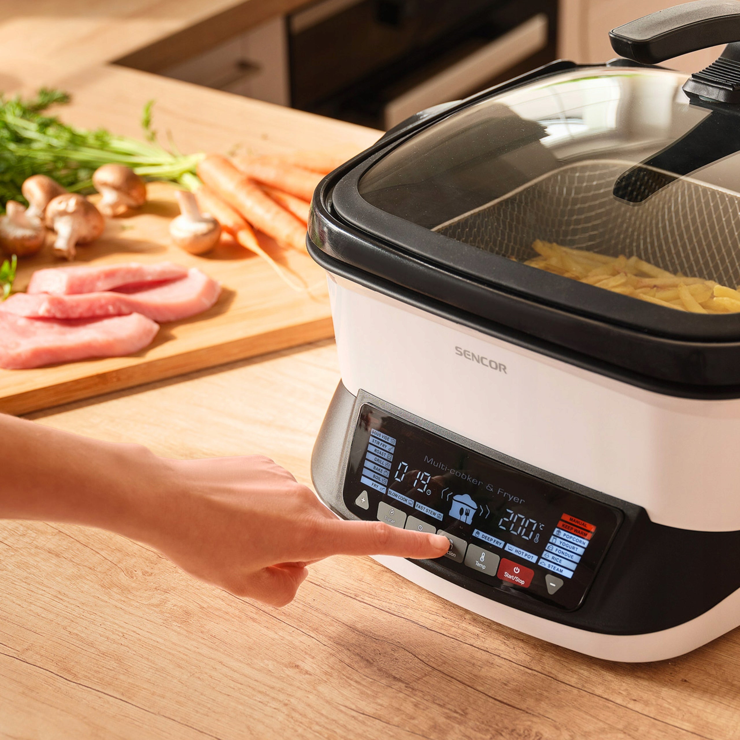 Multicooker Fryer Sous Vide Slow Cooker Grill Sencor 9400WH 1800W 4,8l Brand no brand