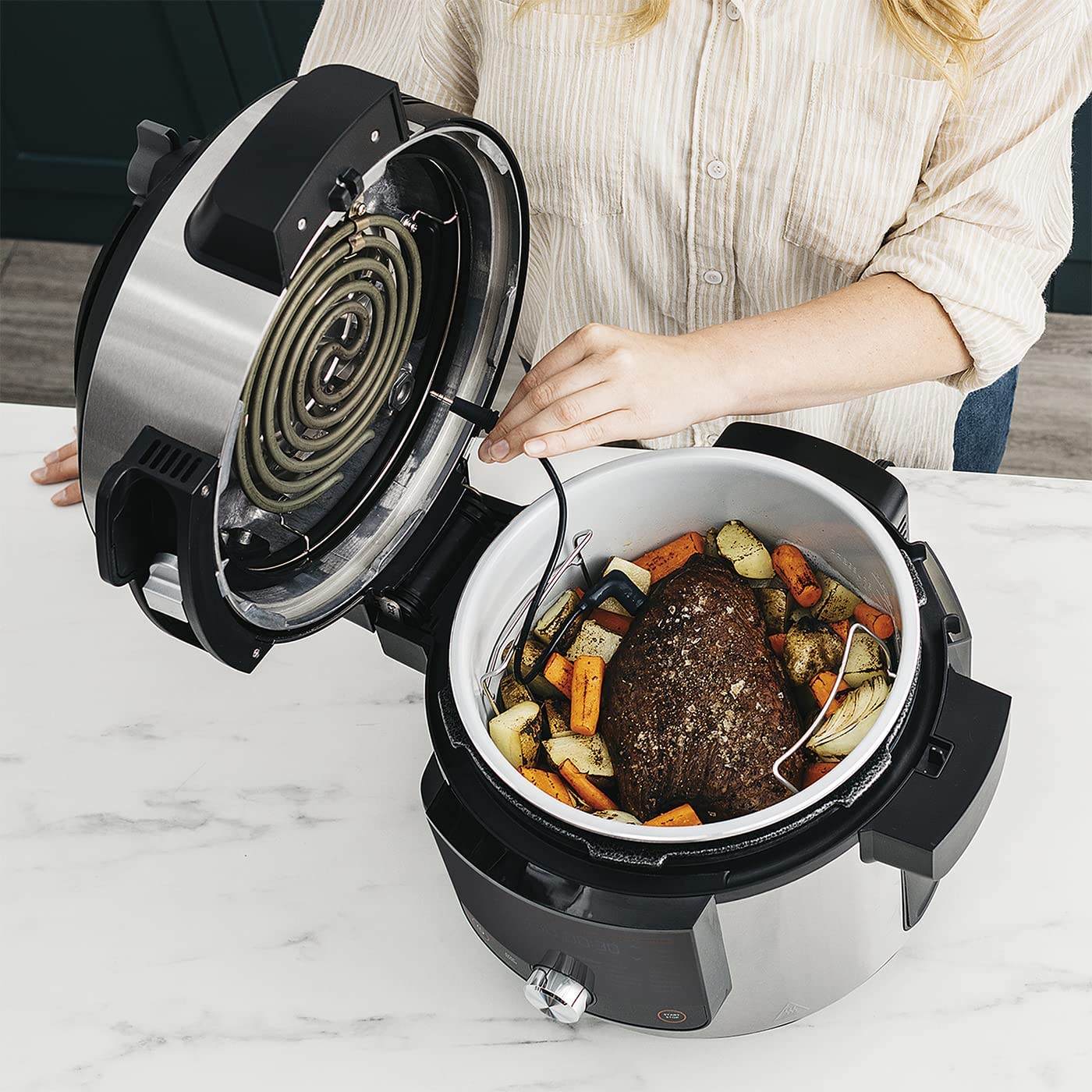 Multicooker NINJA Foodi SmartLid OL750EU 1760W 7,5L 14in1 + THERMOMETER Packaging status original