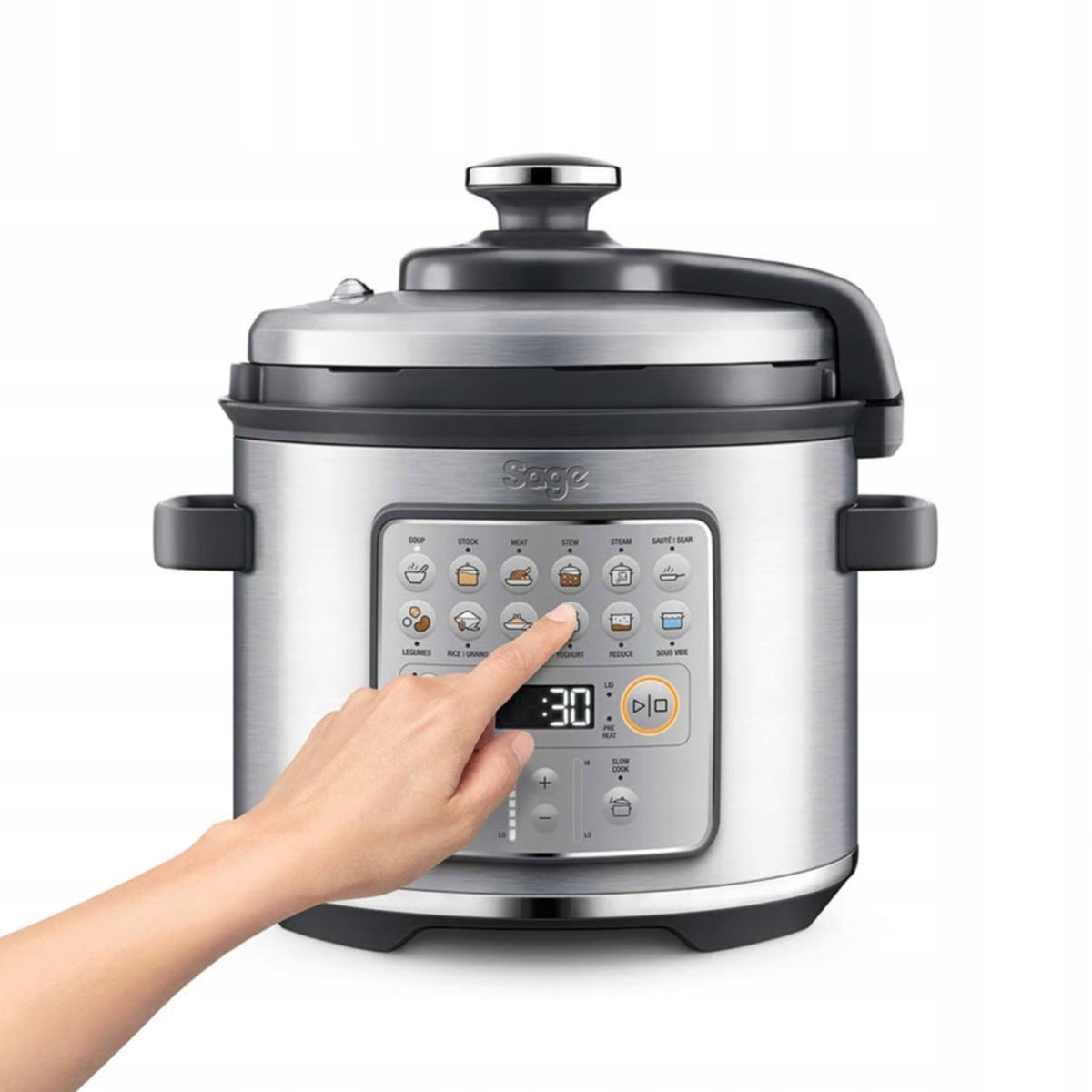 Multicooker Sage the Fast Slow GO SPR680BSS - silver Dominant color silver/gray