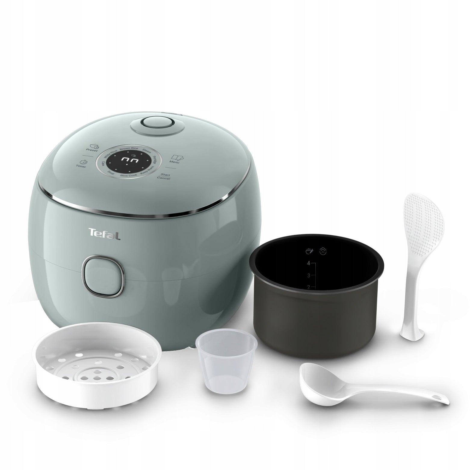 Multicooker Tefal POP rice cooker 0,7l eucalyptus electric pot 8 modes