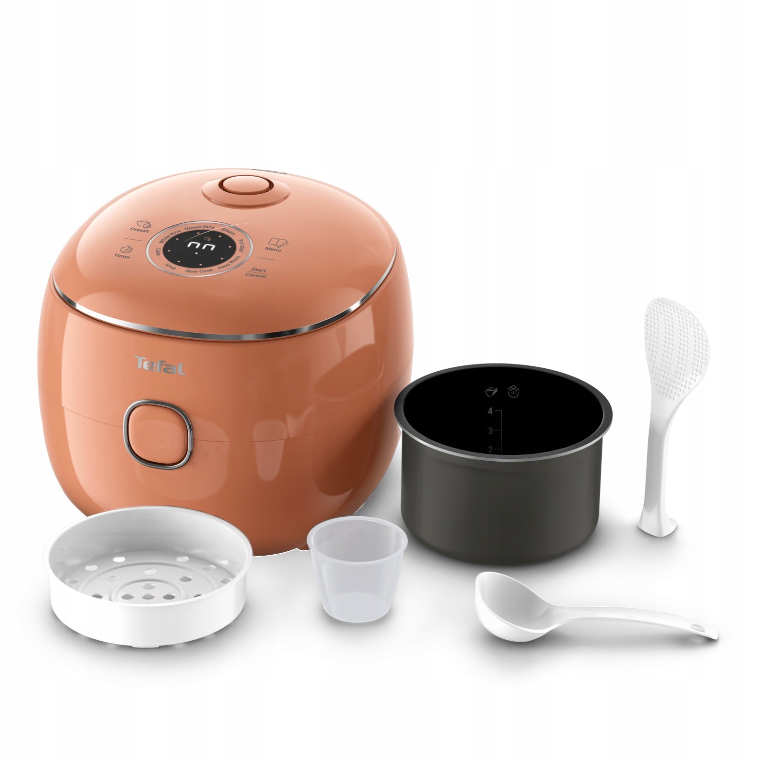 Multicooker Tefal POP rice cooker 0,7l terracotta electric pot 8 programs