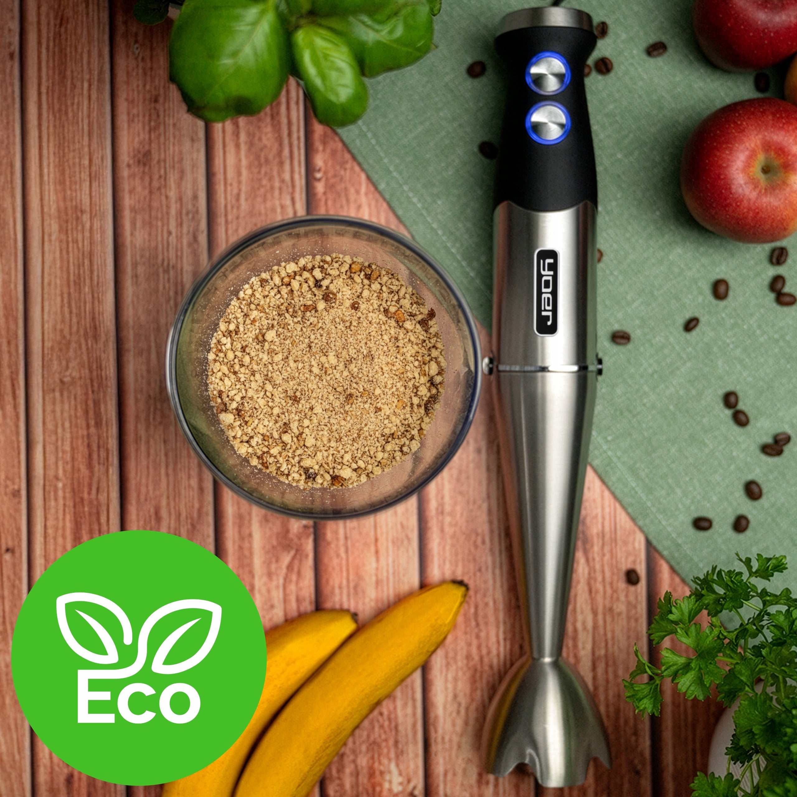 Multifunction Hand Blender 8in1 Yoer +Titanium Blades 1500W +14 ELEMENTS Power rating 1000 W
