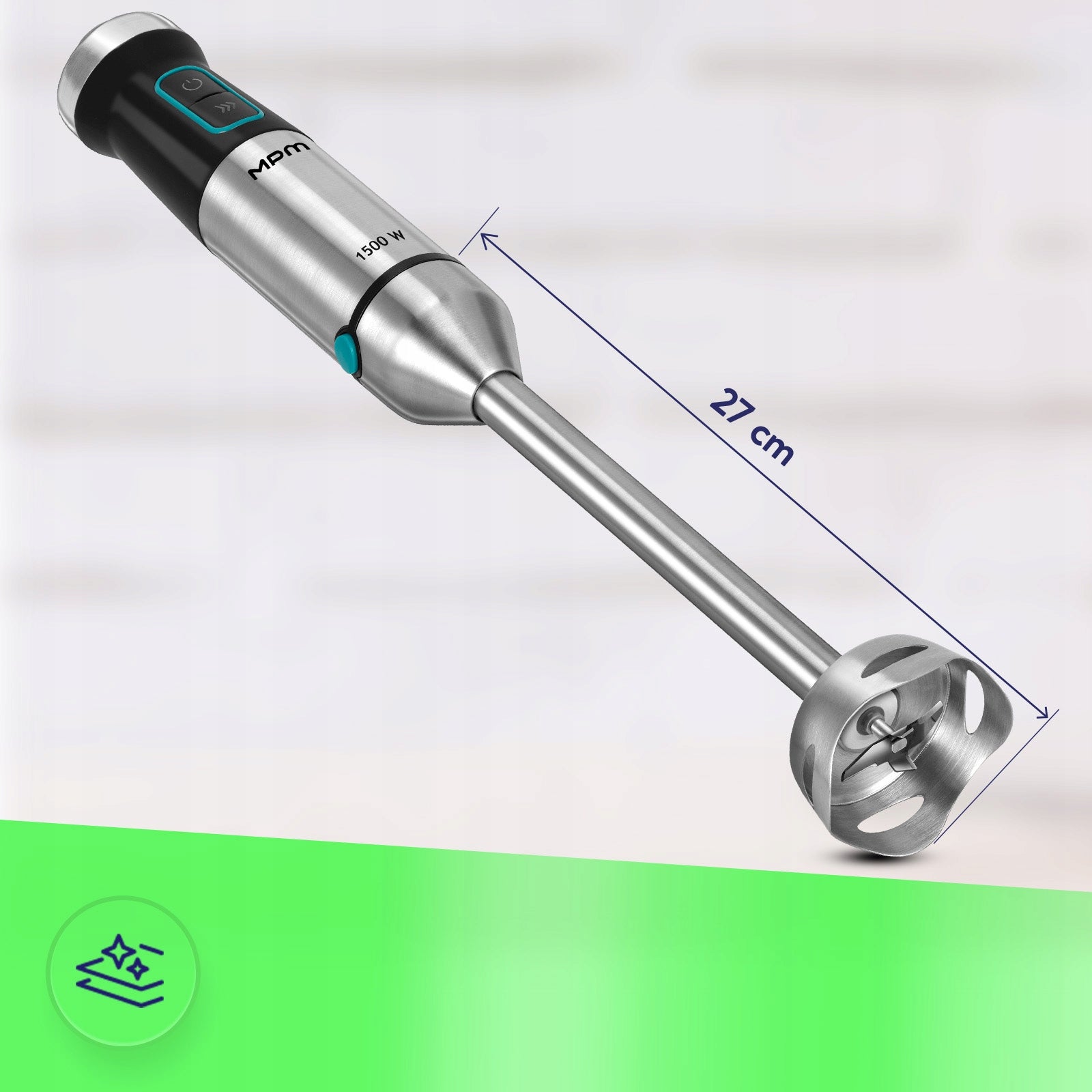 Multifunction Hand Blender - Portable Set High Power 1500W MPM MBL-42M Power rating 1500 W