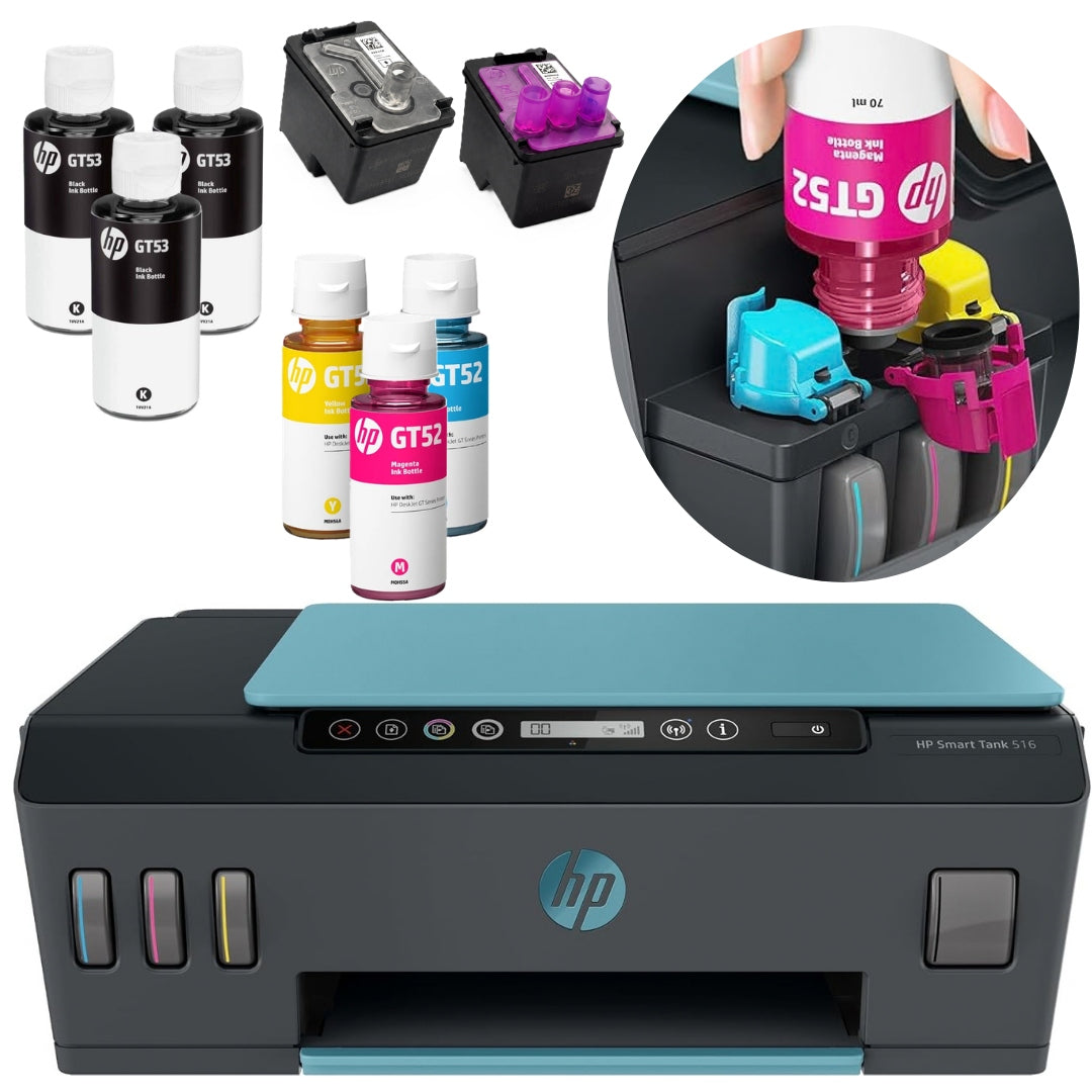Multifunction Inkjet Printer Color HP Smart Tank 516 Wi-Fi