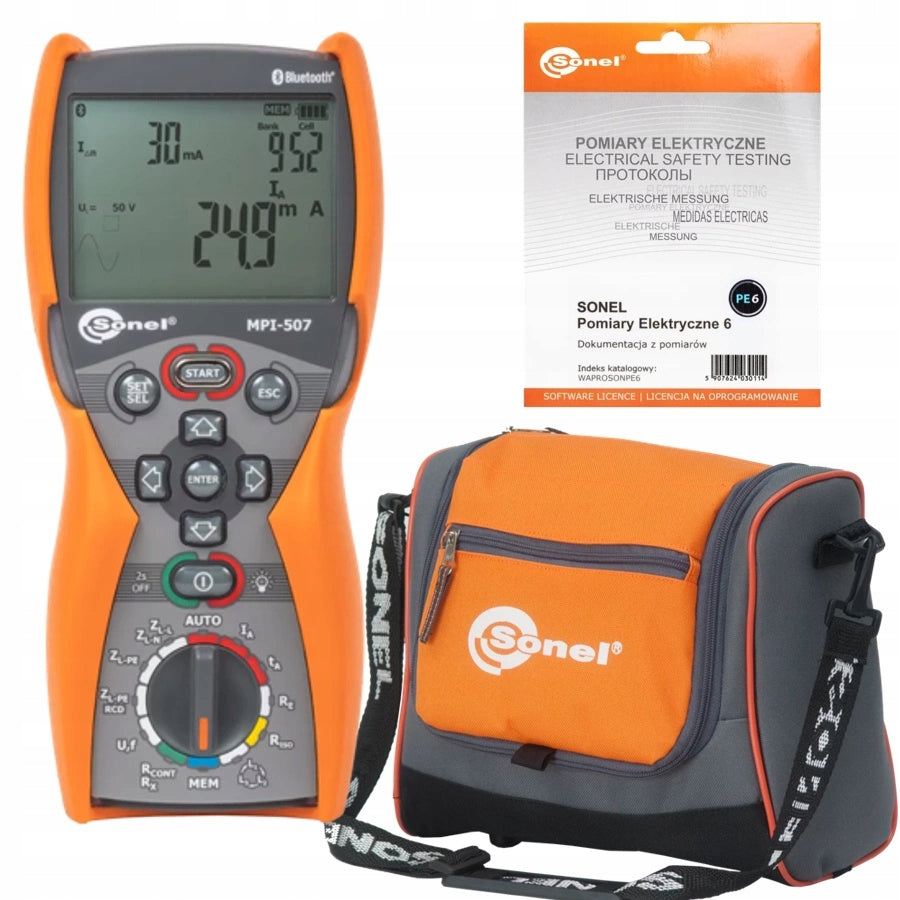 Multifunction Meter Kit with Accessories MPI-507 + Computer Program PE6