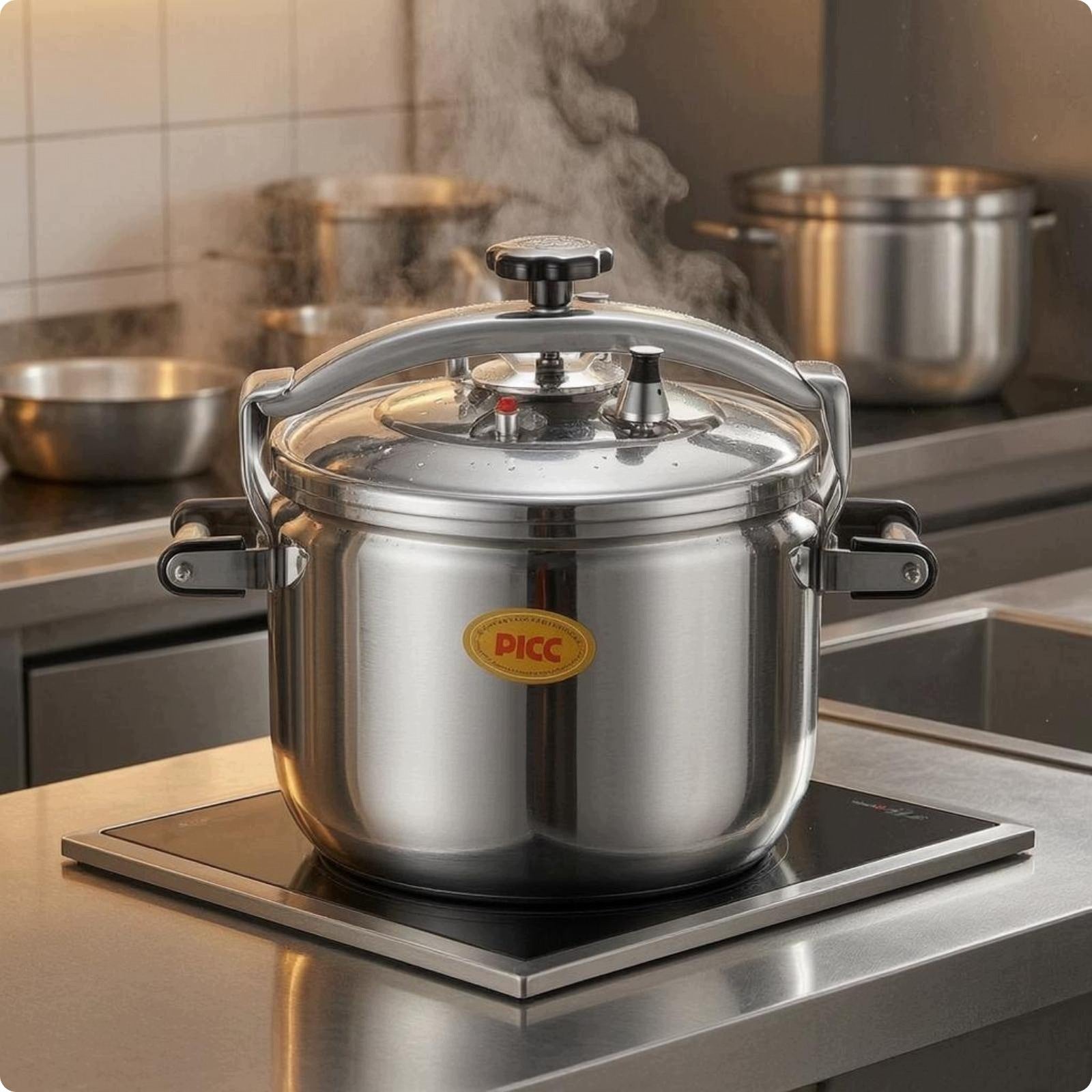 Multifunction Pressure Cooker Thickened Base Stainless Steel Pressure 15L