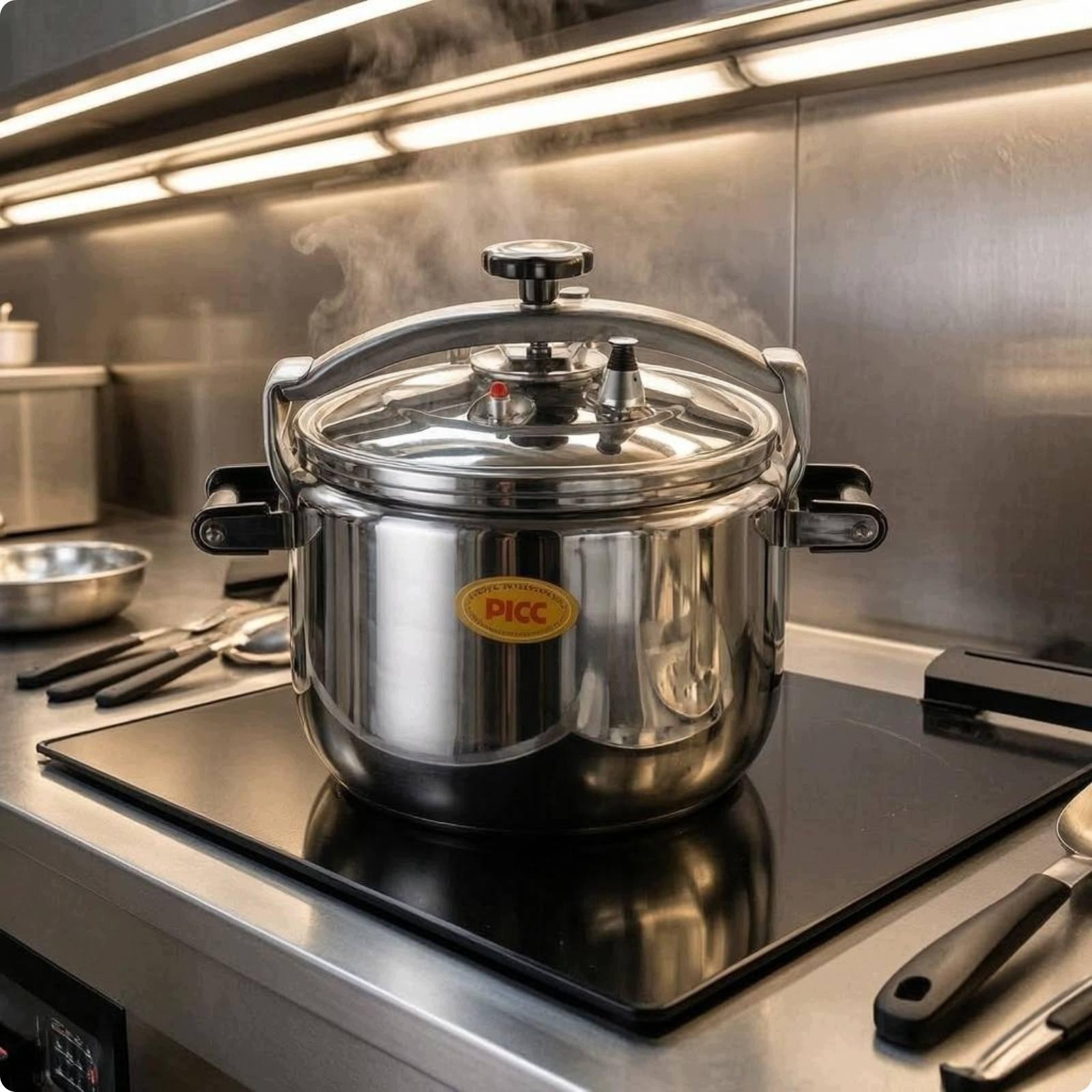 Multifunction Pressure Cooker Thickened Base Stainless Steel Pressure 25L