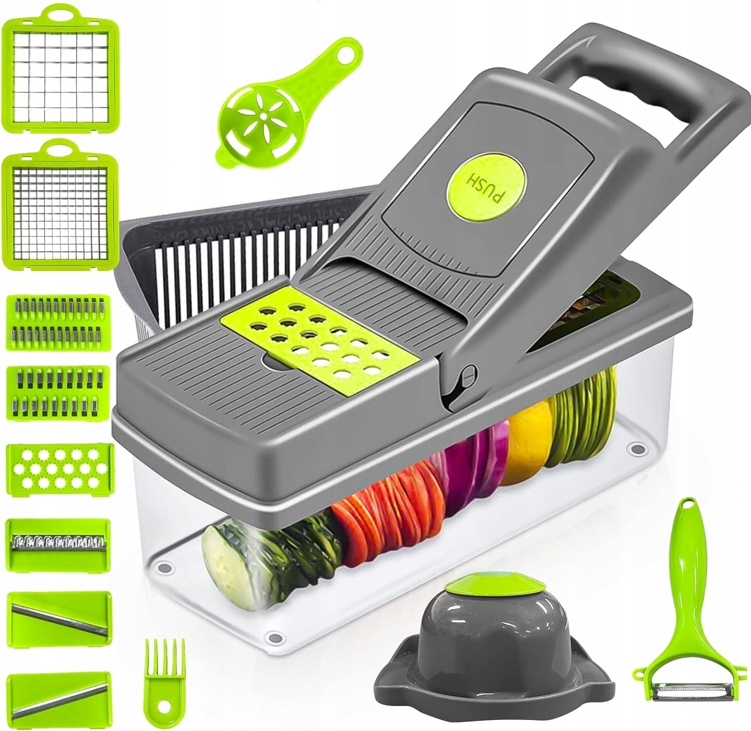 Multifunction Slicer for Fruit Vegetables TARKA 15 in 1 (808)