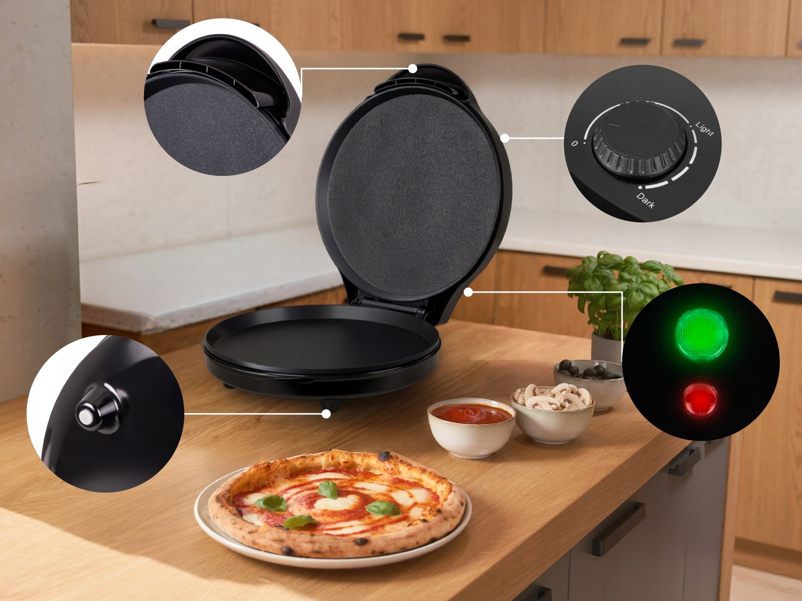 Multifunction toaster pizza oven mini oven 32cm 1450W Eldom Packaging status original