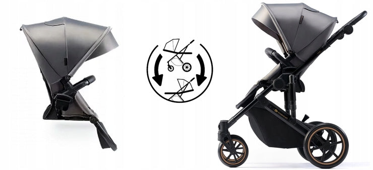 Multifunction trolley Kinderkraft Prime 2 2in1 yellow gold Brand Kinderkraft