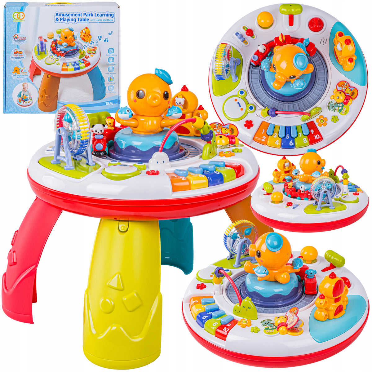 Multifunctional EDUCATIONAL Musical OCTOPUS TABLE Piano Ciuchcia