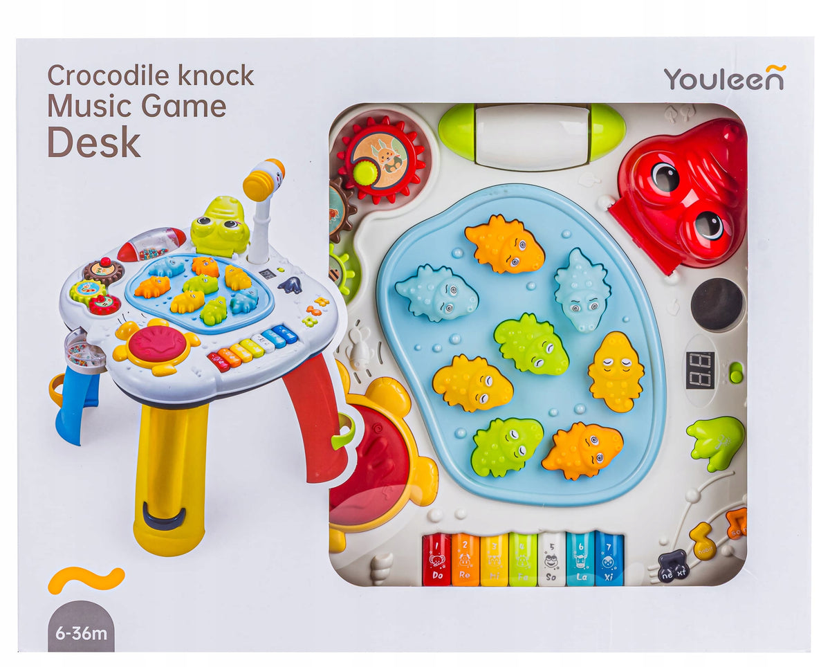 Multifunctional Educational MUSICAL CROCODILE TABLE Piano Beater Hammer Packaging status original