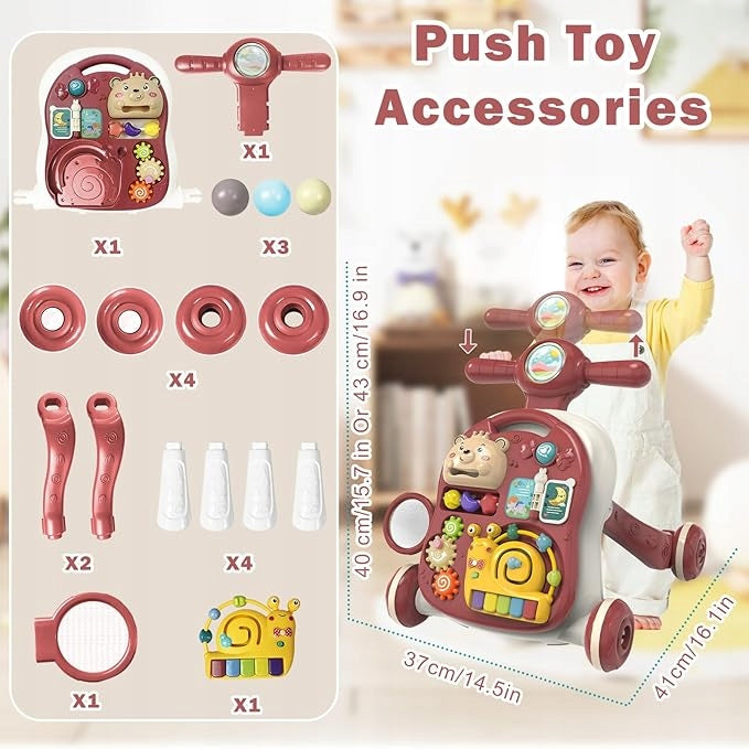 Multifunctional Interactive Walker and 3-in-1 Music Table Brand MalPlay
