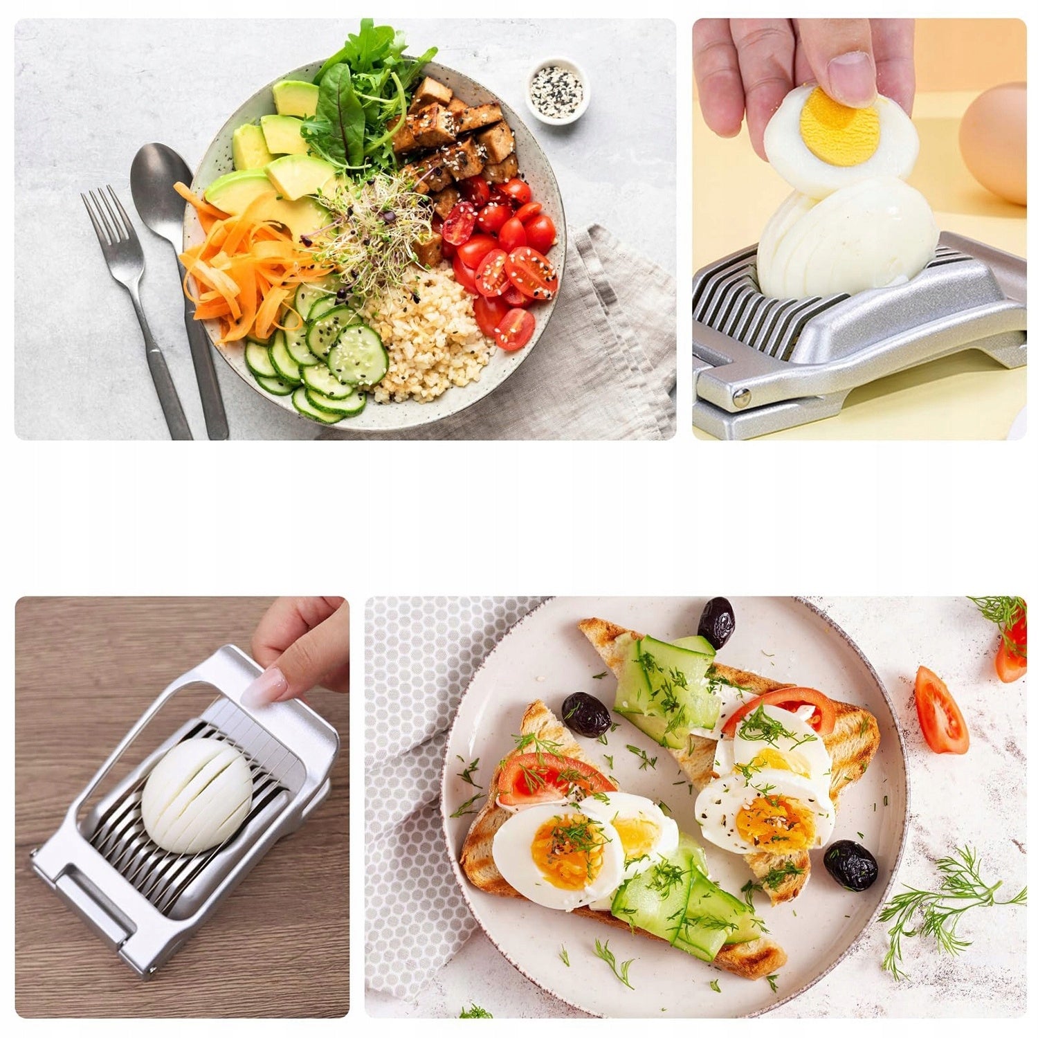 Multifunctional egg slicer that is dishwasher safe Manufacturer code Profesjonalna przecinarka do jajekjajka