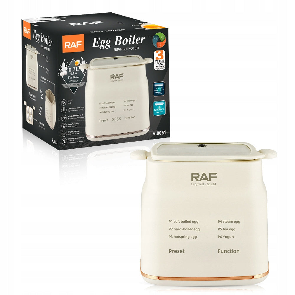 Multifunctional egg steamer with automatic shut-off