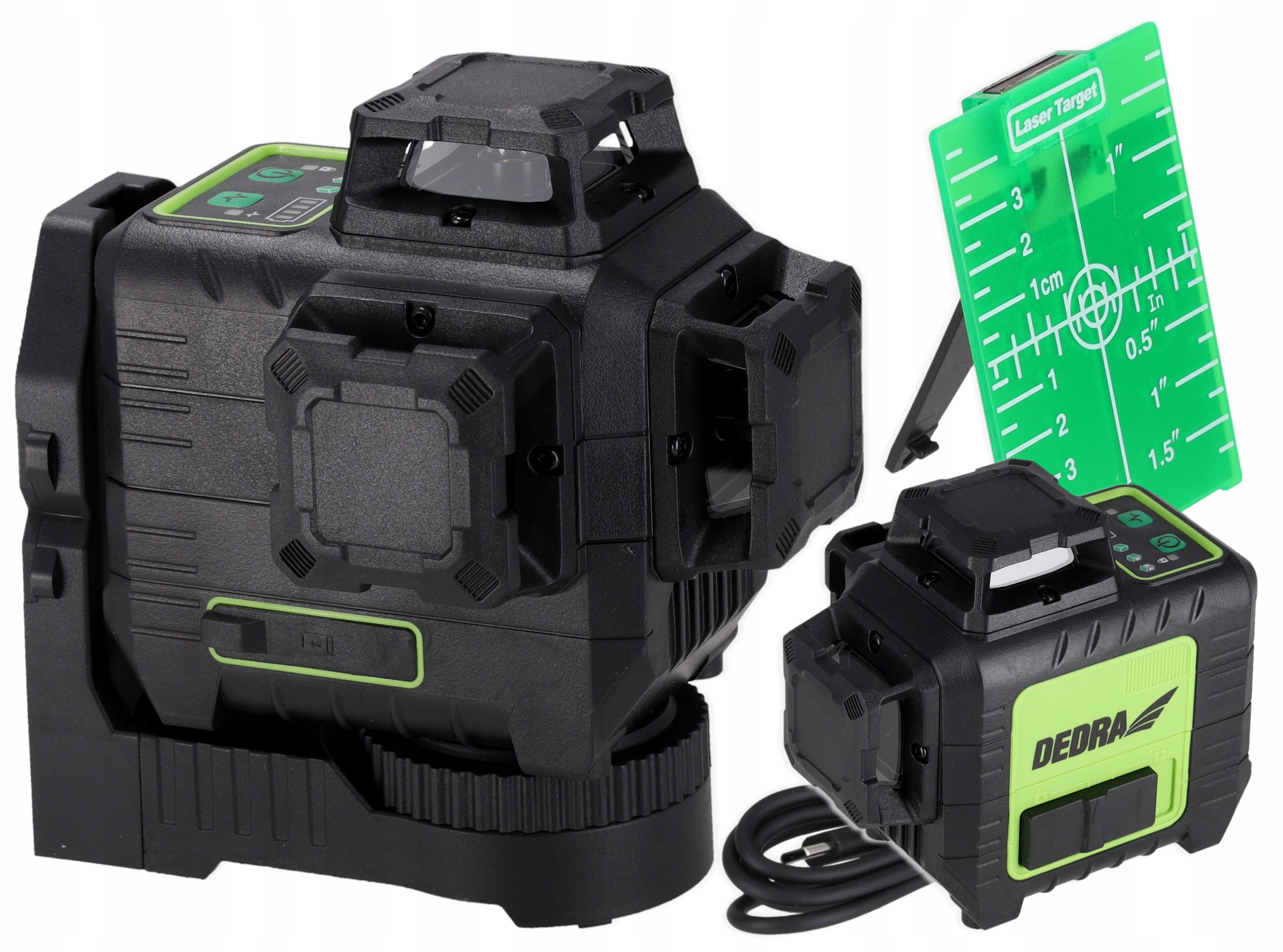 Multilaser DEDRA 3D Laser Level Green Battery Auto Level 30m