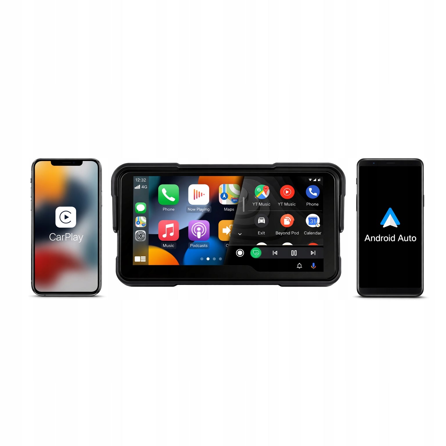 Multimedia Motorcycle Display Podofo A4535 5' | Cameras, Switch Manufacturer code A4535