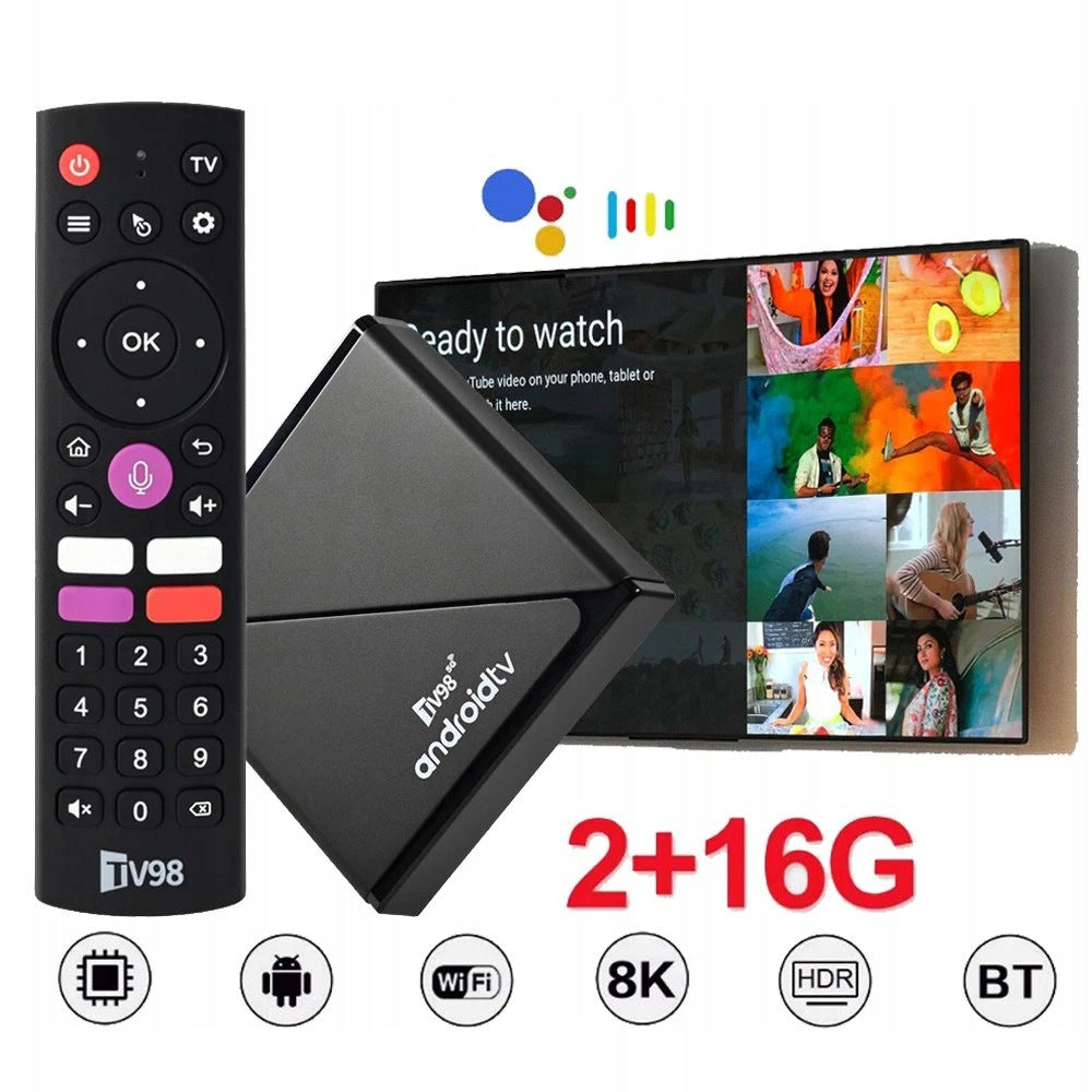 Multimedia device Android 14 2GB RAM 16GB WiFi 5G Bluetooth 5.0 4K Packaging status original