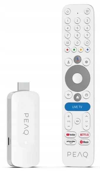 Multimedia player PEAQ PGS 1000 FHD Google TV White