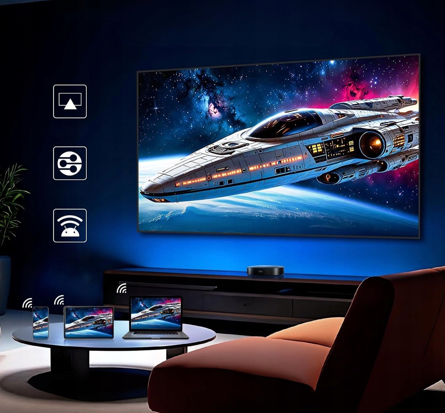 Multimedia player Smart TV Box 4K HDR10+ WiFi 5GHz Google TV 8511 Manufacturer code Dynalink Google TV Box - 4K Smart TV
