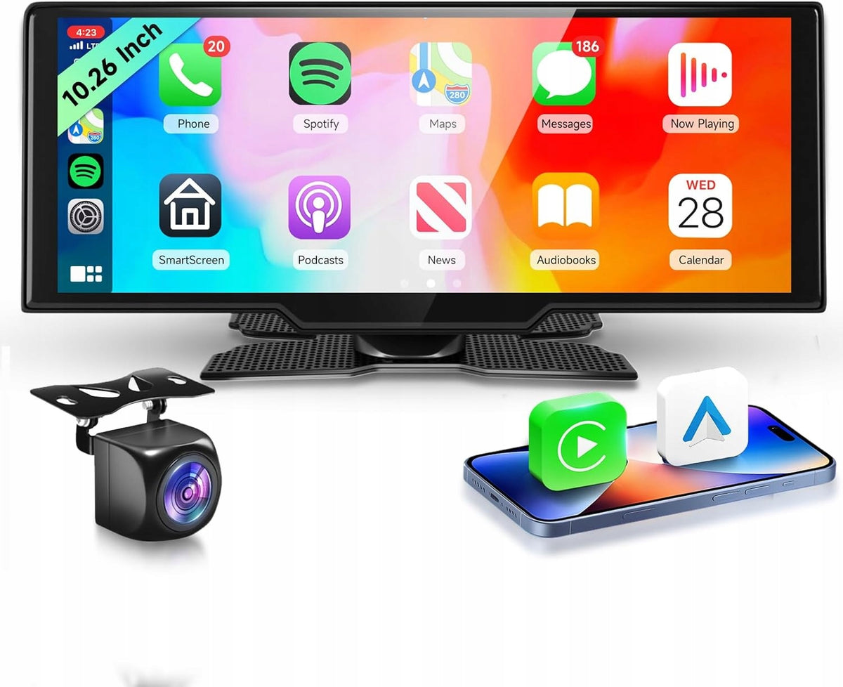 Multimedia transmitter 10.26", screen with reversing camera Podofo
