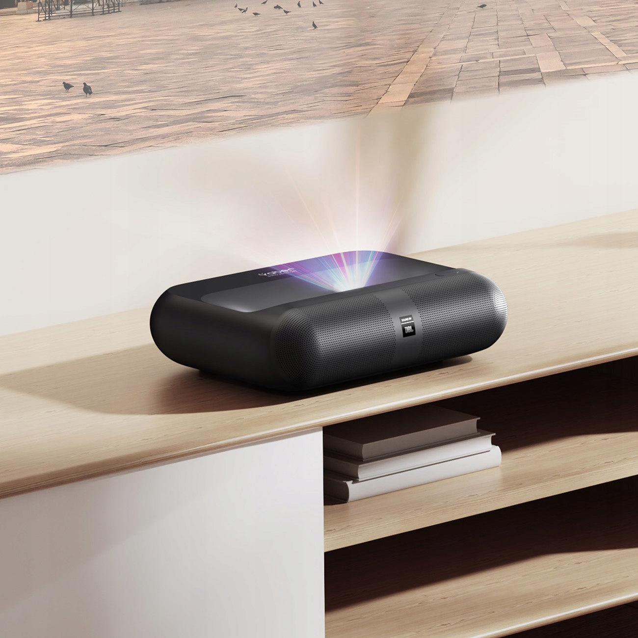 Multimediální projektor Yaber K300s laserový RGB FullHD 1080p s JBL Brand Yaber