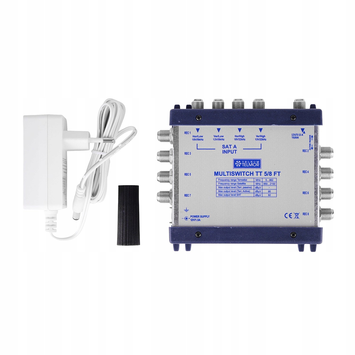 Multiswitch TELMOR 5 inputs / 8 outputs TT 5/8FT Classic with final power supply