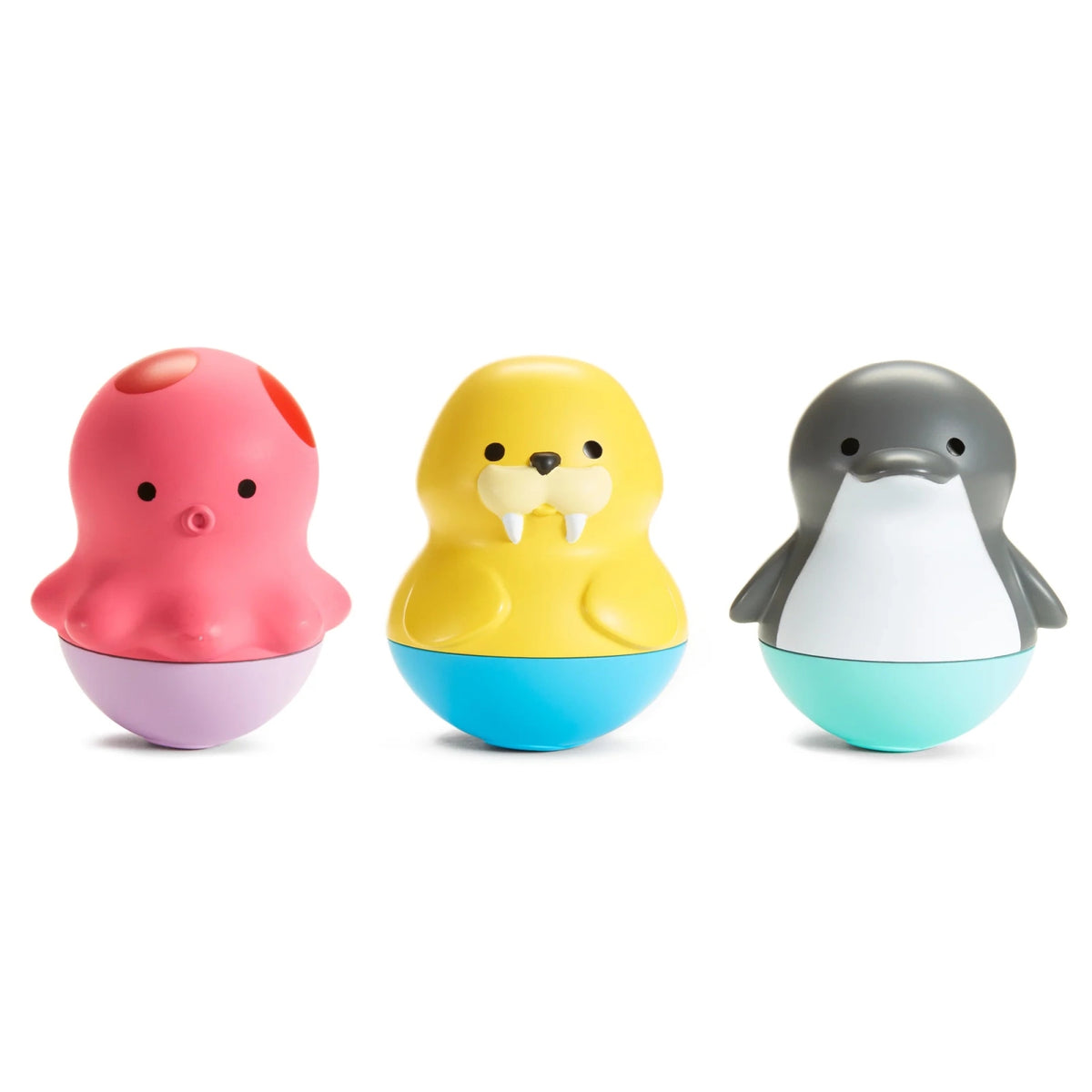 Munchkin Set of 3 Water Toys Floating Without Holes Octopus Penguin