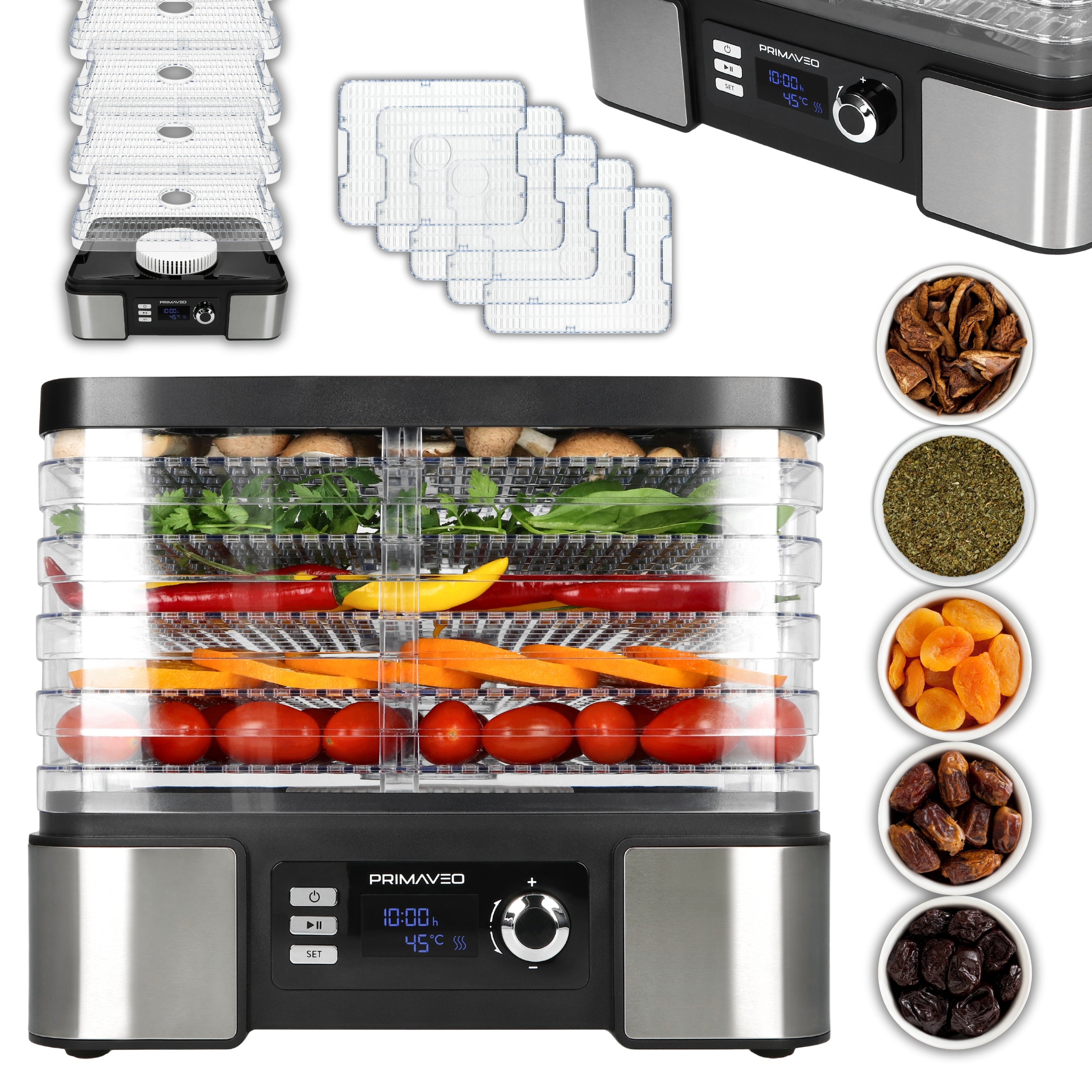 Mushroom Dryer Food Fruit Quick Drying Timer Led Smart 10in1 EAN (GTIN) 5906379615447