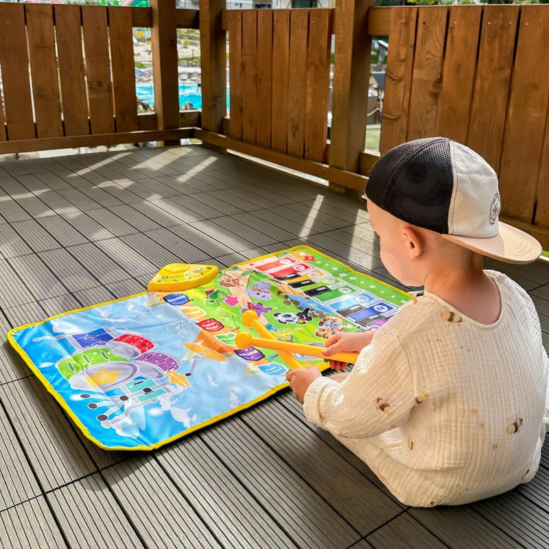 Music Mat Animals Interactive Piano and Drums 2in1 WOOPIE Brand Woopie