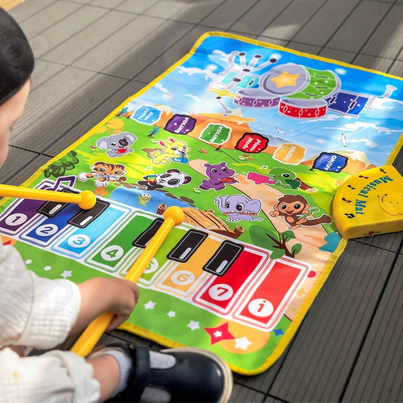 Music Mat Animals Interactive Piano and Drums 2in1 WOOPIE Packaging status original