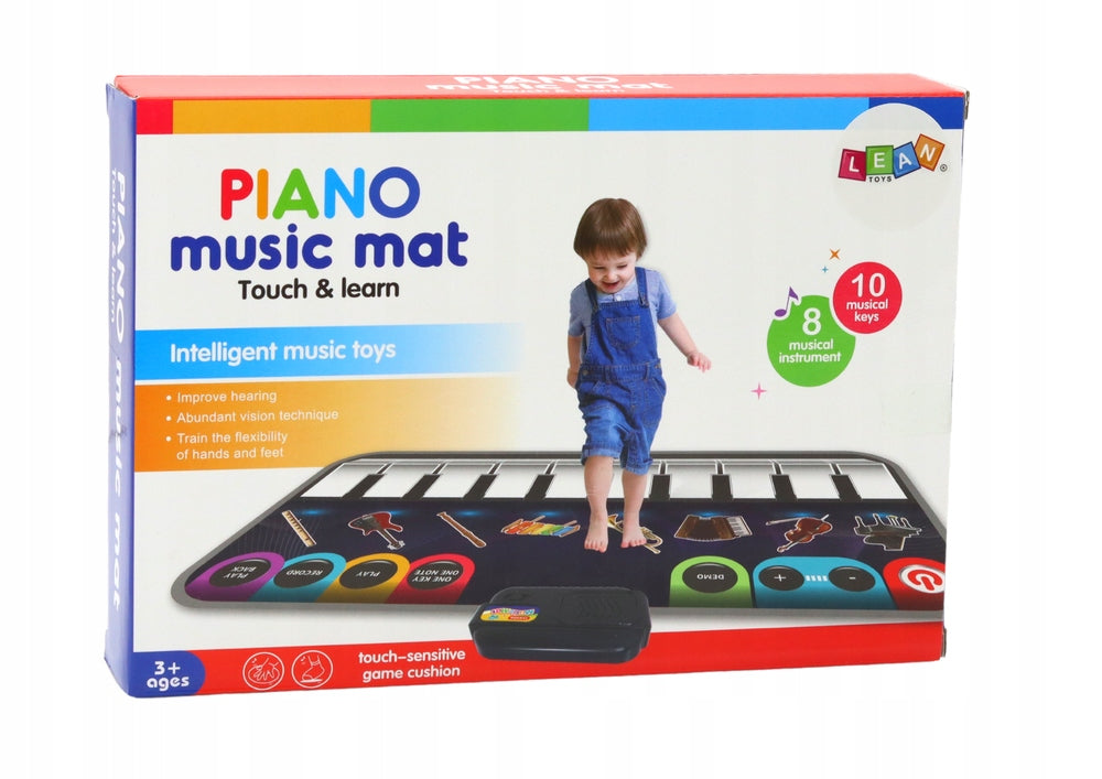 Music Mat Piano 268x196 mm Lean Toys Kid's age 3+ years