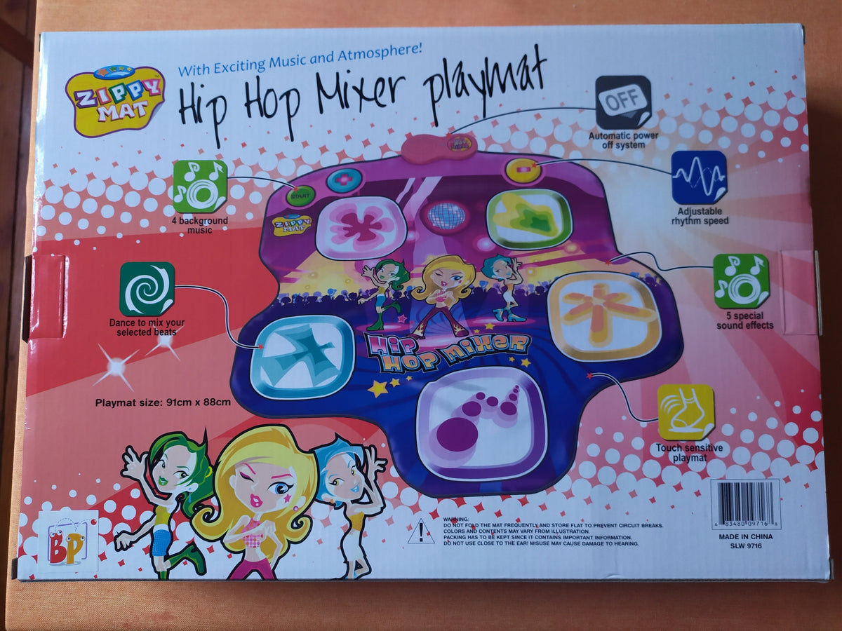 Music Mat with Hip Hop Mixer Activities 89 x 91cm Kid's age 3+ years
