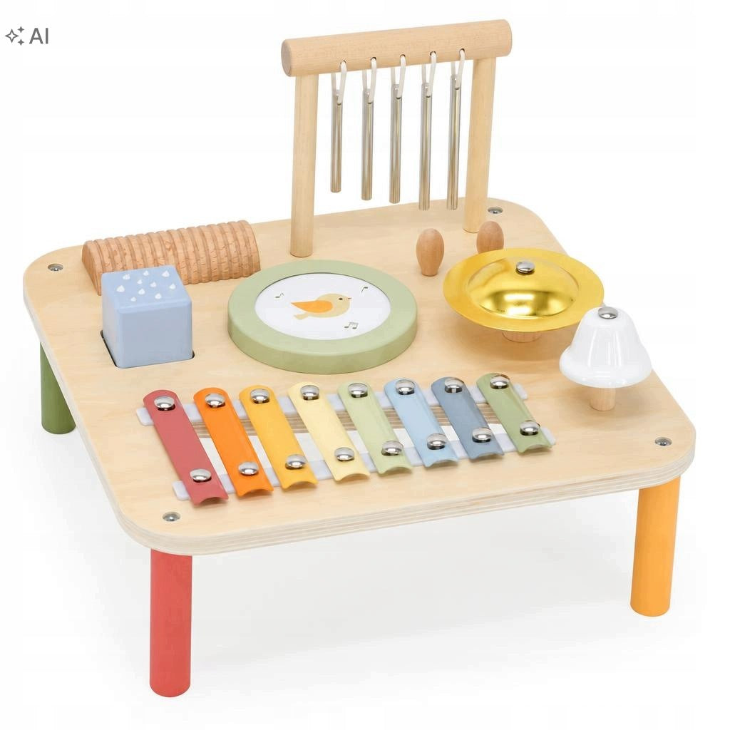Music Table Wooden Educational Sensory 7in1 Instrument 18M+ Packaging status original
