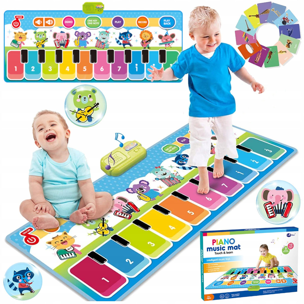 Music mat for dancing, interactive dance game for kids Brand Stator