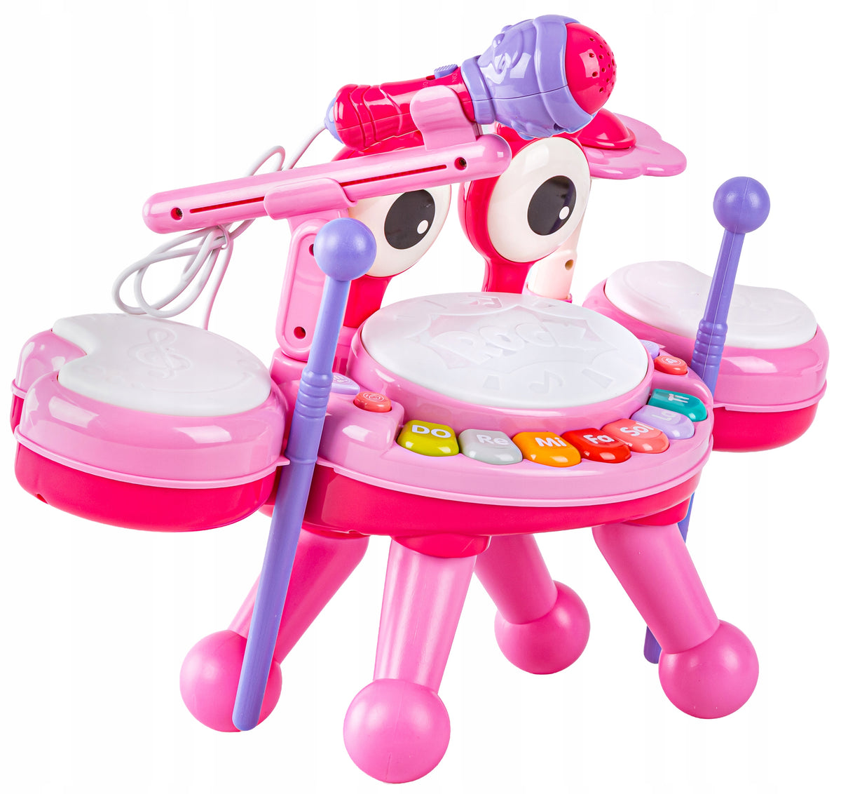 Musical Crab Piano Drum Microphone and Rattle Sensory Toy Brand DK