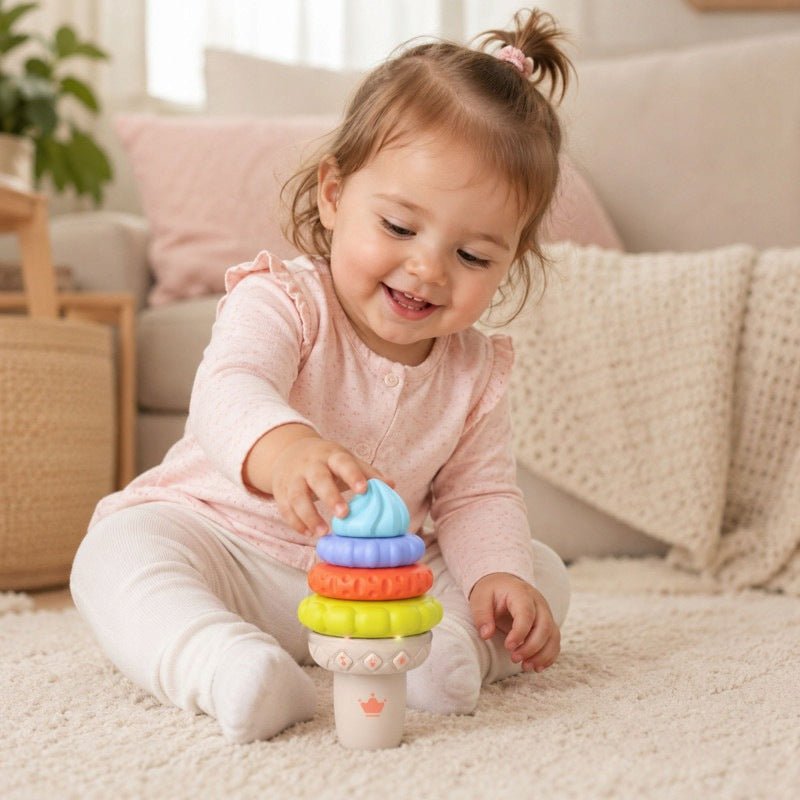 Musical Ice Educational Sensory Puzzle 5el Sound Light WOOPIE Packaging status original