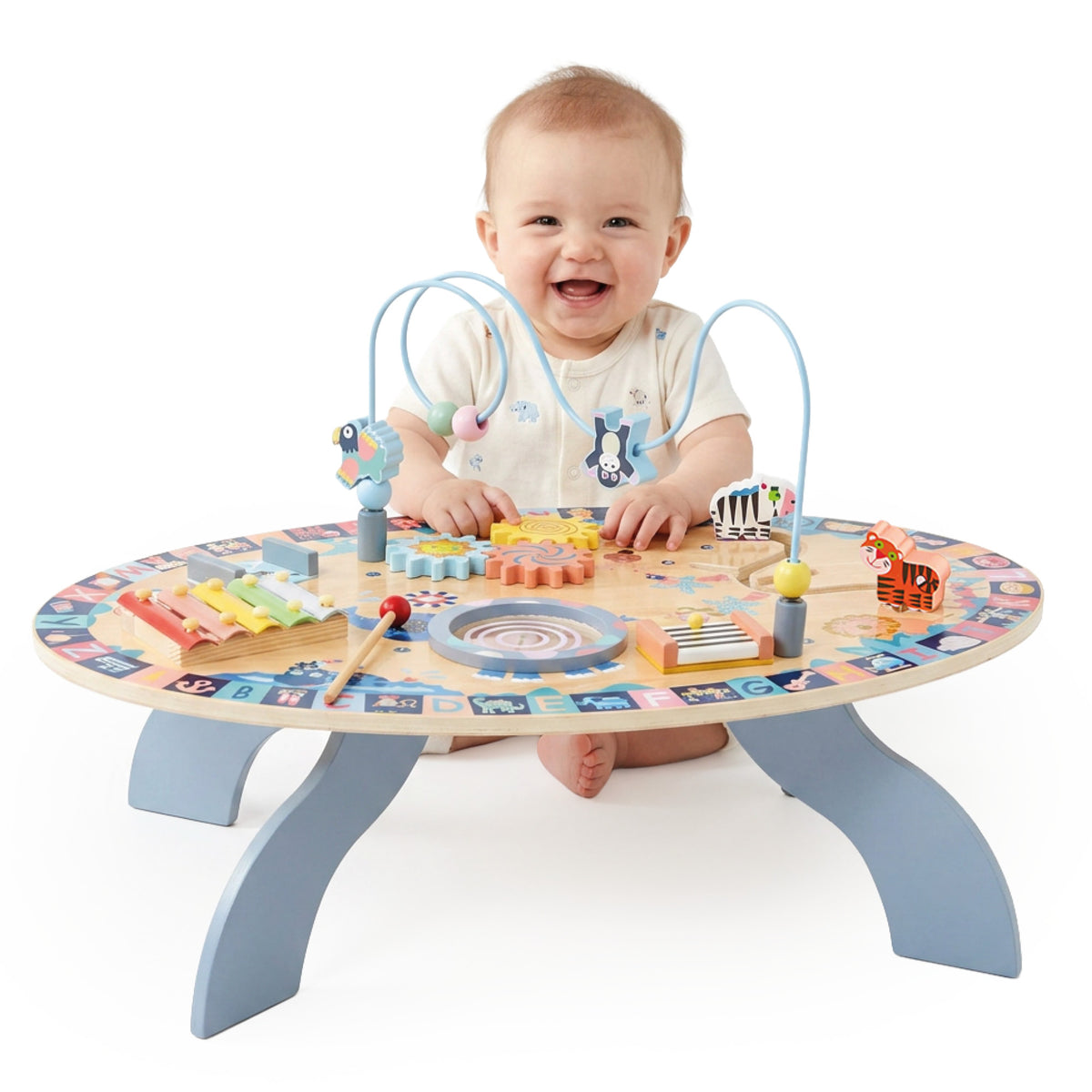 Musical Wood Table Interactive Sensory MONTESSORI Educational 7in1