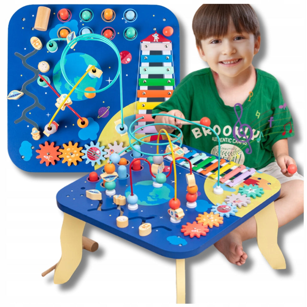 Musical Wooden Interactive Sensory Table For Kids Educational