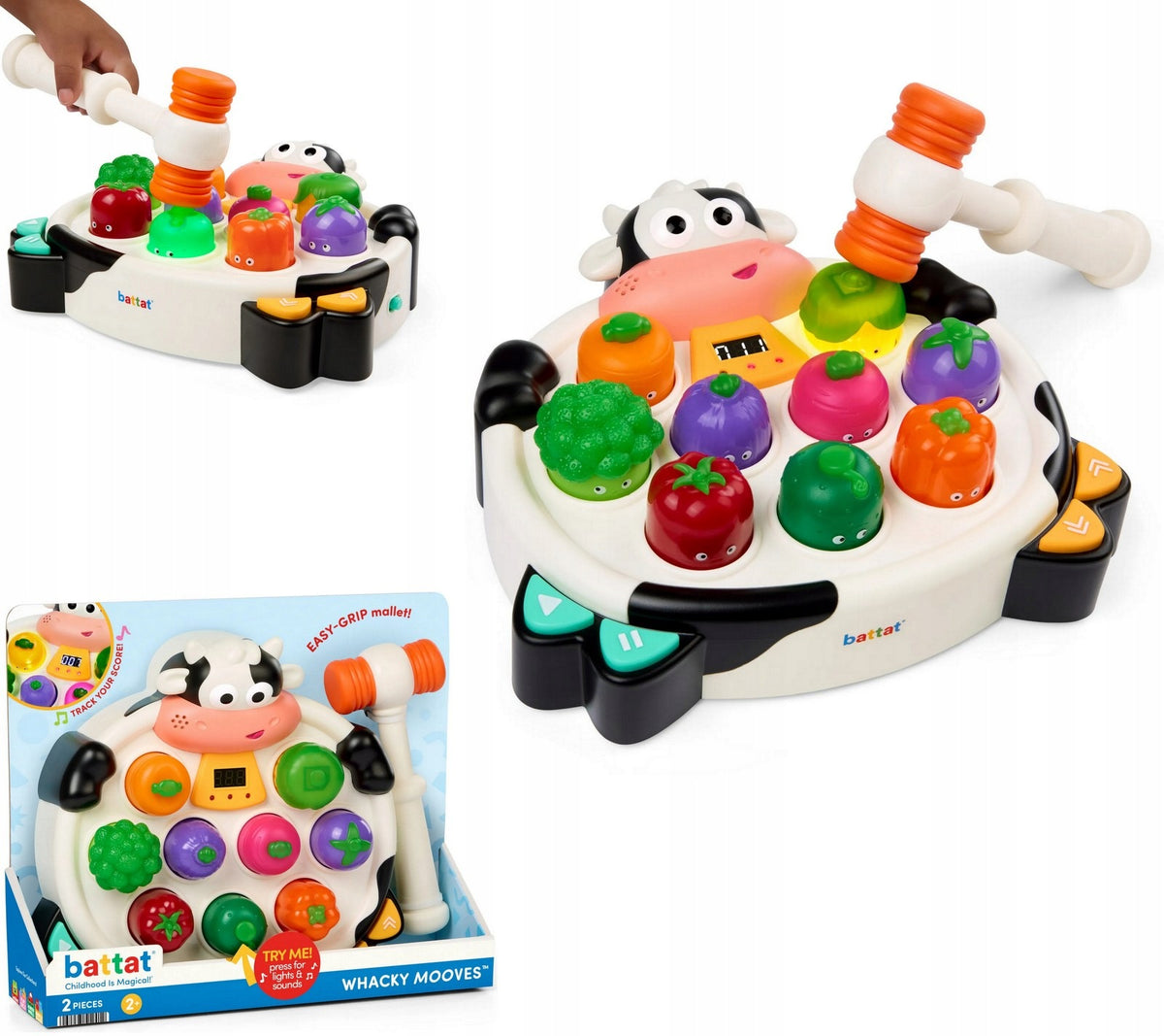 Musical arcade game with hammer Cheerful Fudge Battat