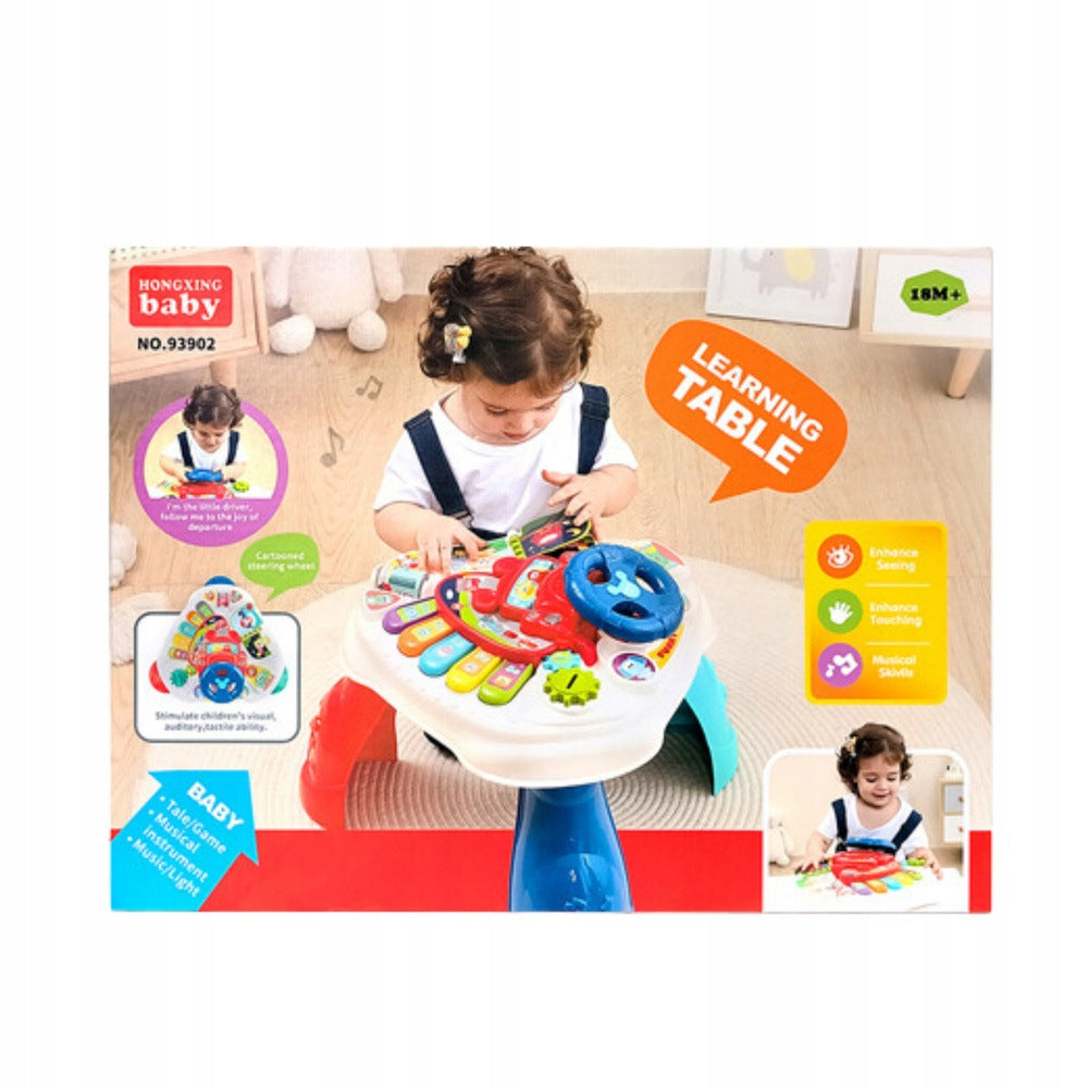 Musical educational table with steering wheel perfect for a child's birthday Product weight with unit packaging 2.42 kg
