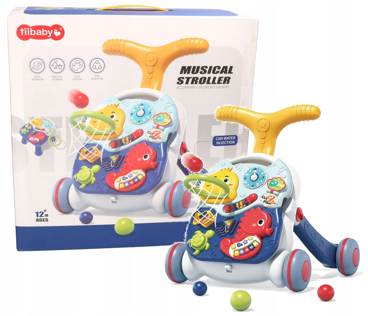 Musical walker -table 2in1, interactive center toys 4722