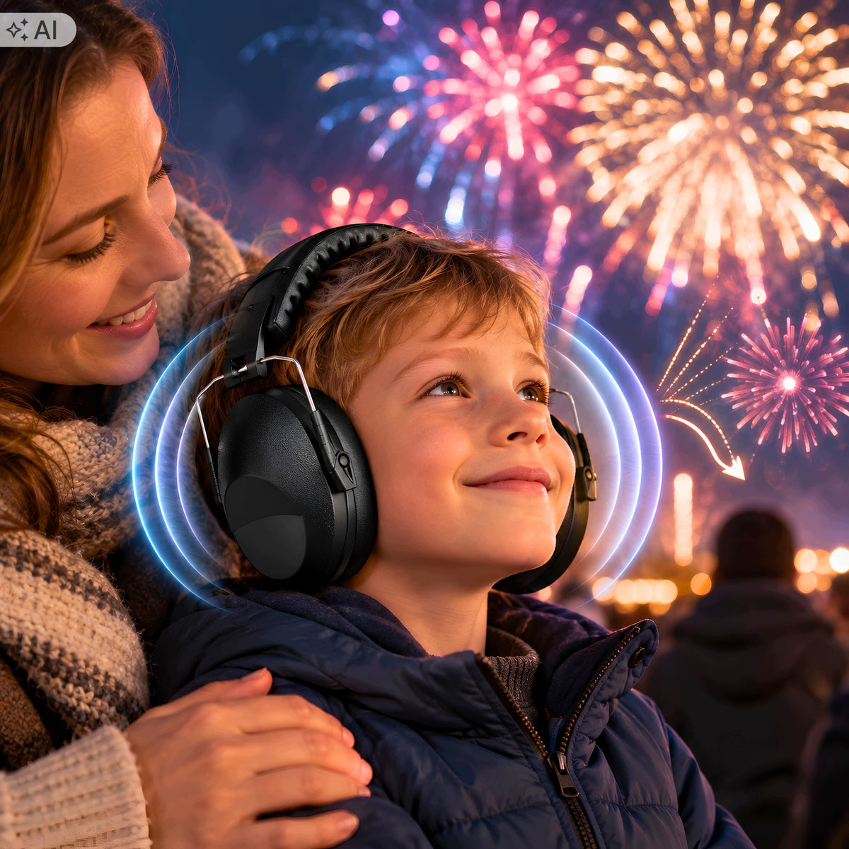 Mute Headphones for Children with Autism Auditory Hypersensitivity Black Brand no brand