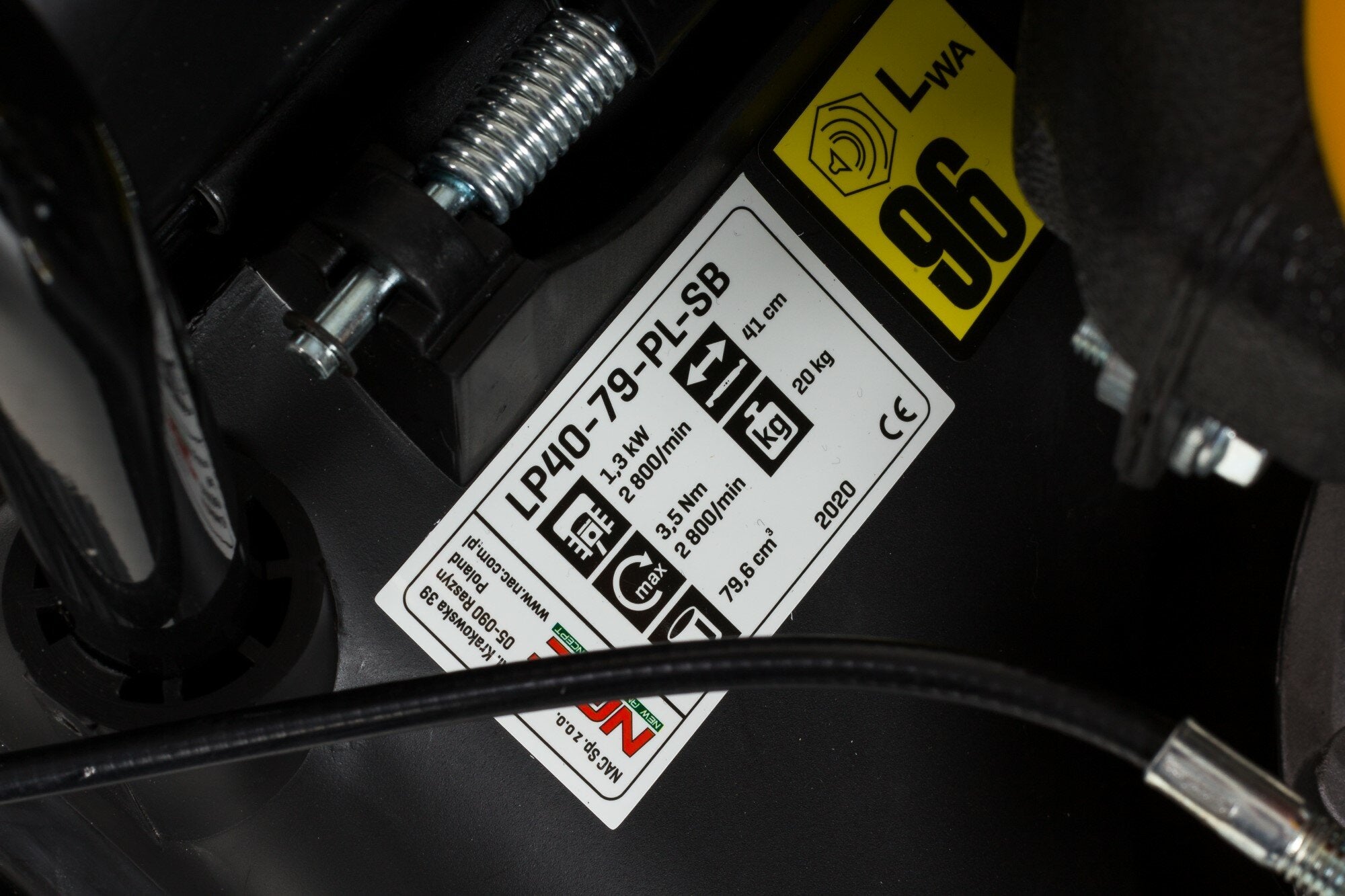 NAC Diesel mower without drive LP40-79-PL-SB 79,9 OIL FREEBIE ! Engine displacement 79 cm³