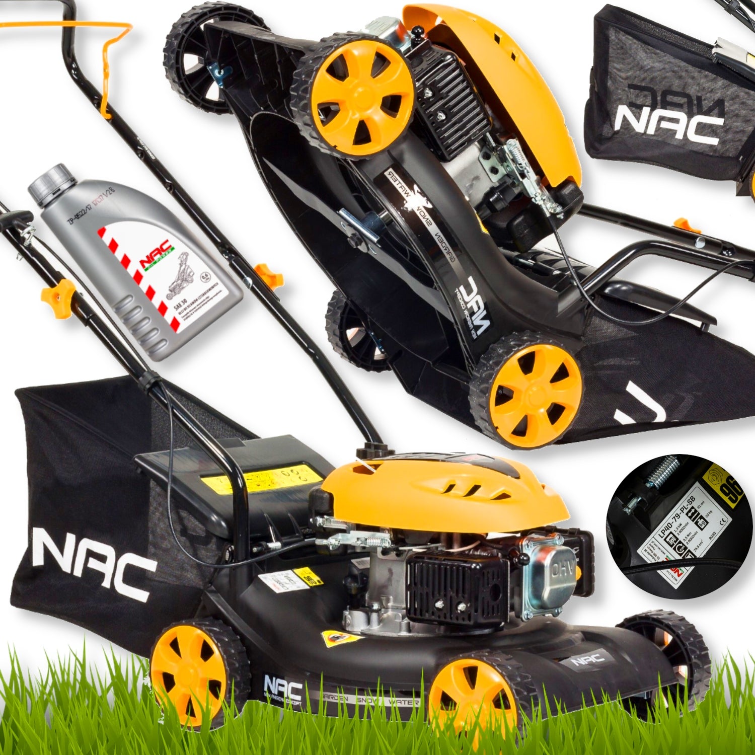 NAC Diesel mower without drive LP40-79-PL-SB 79,9 OIL FREEBIE !