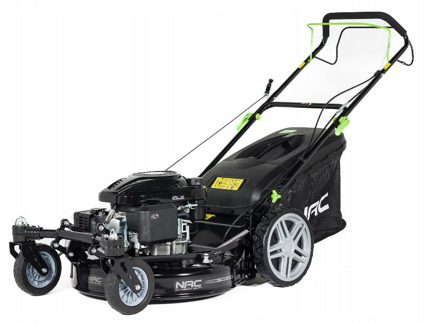 NAC LS56-196L-JR2 PETROL MOWER WITH DRIVE SWIVEL WHEELS LONCIN 56CM Manufacturer code LS56-196L-JR2
