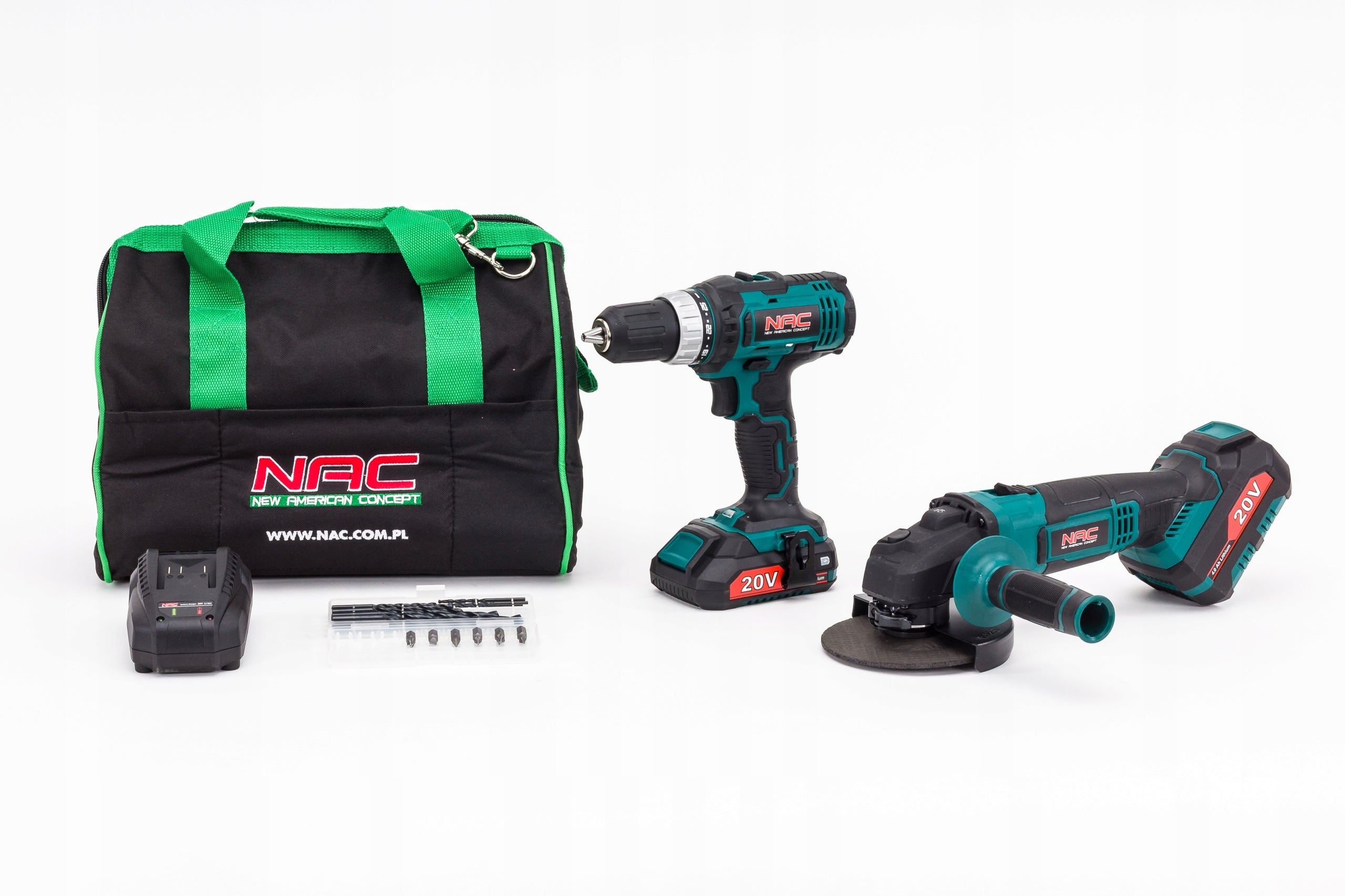 NAC Tool set screwdriver + angle grinder 20V CDB-AGE-LI-20V Manufacturer code CDB-AGE-LI-20V