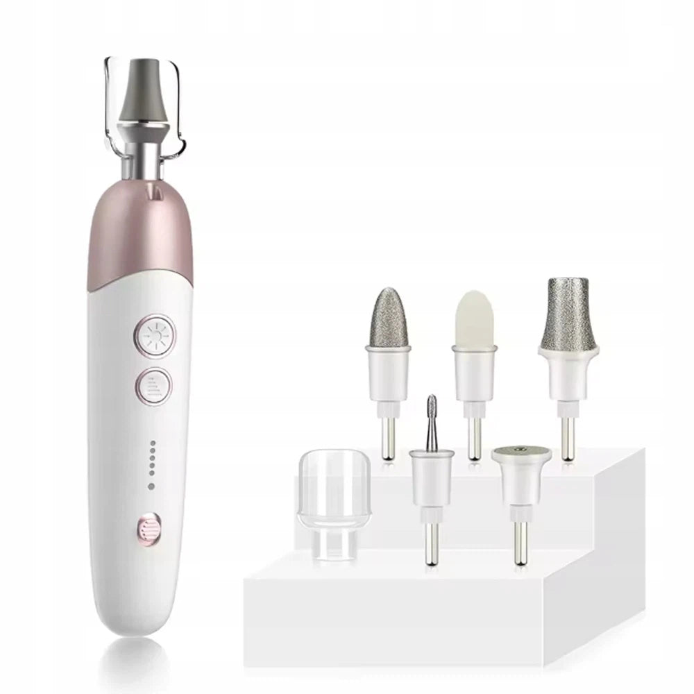 NAIL DRILL USB ELECTRIC NAIL CUTTER SET, White