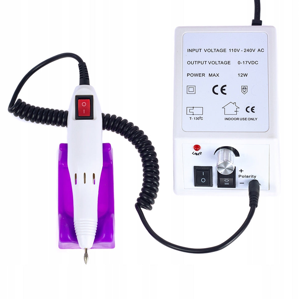 NAIL MILLING MACHINE MANICURE PEDICURE + 3x CERAMIC CUTTER Brand GlamRush