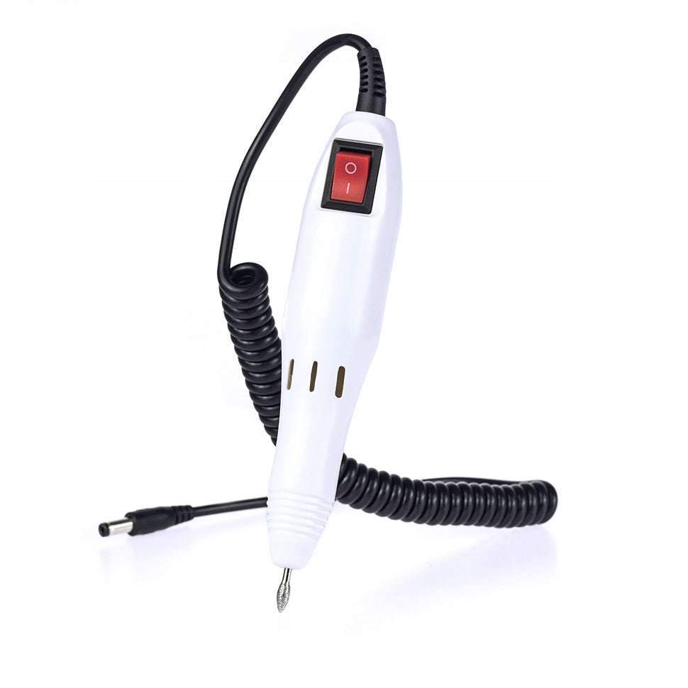 NAIL MILLING MACHINE MANICURE PEDICURE + 3x CERAMIC CUTTER Color white